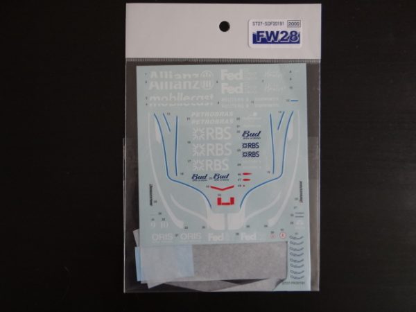 Studio 27 Williams FW28 Decal Set 1/20 scale