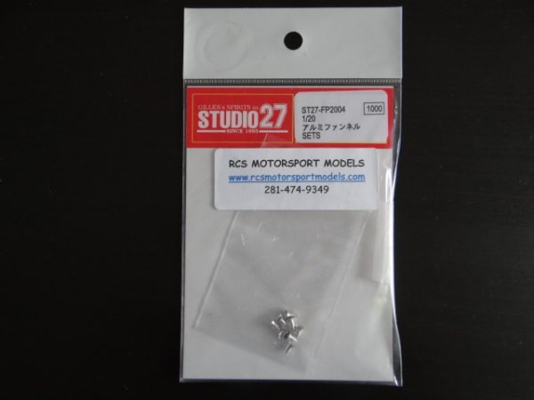 Studio 27 Aluminium FUNNEL Detail Set (8) 1/20 scale