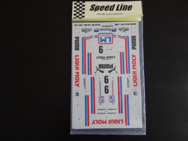 Speedline Porsche 962 Liqui Moly WSPC 1985 Decal Set