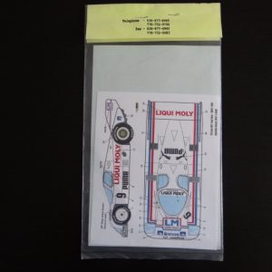 Speedline Porsche 962 Liqui Moly WSPC 1985 Decal Set