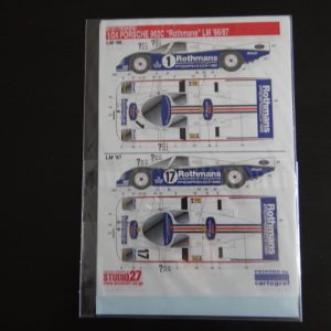 Studio 27 Porsche 962C Rothmans Le Mans 1986/87 Decal Set