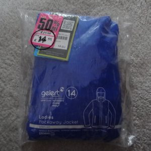 Women's Packaway Waterproof Jacket size 14