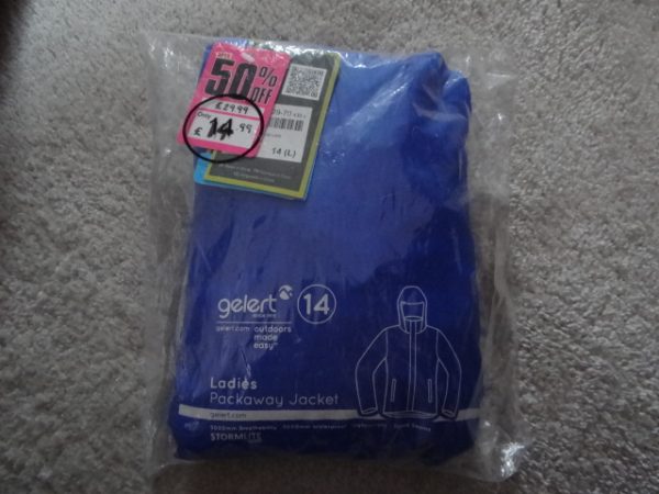 Women's Packaway Waterproof Jacket size 14