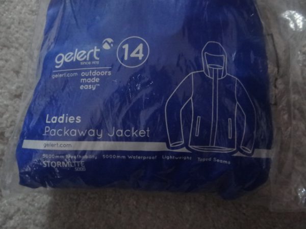 Women's Packaway Waterproof Jacket size 14